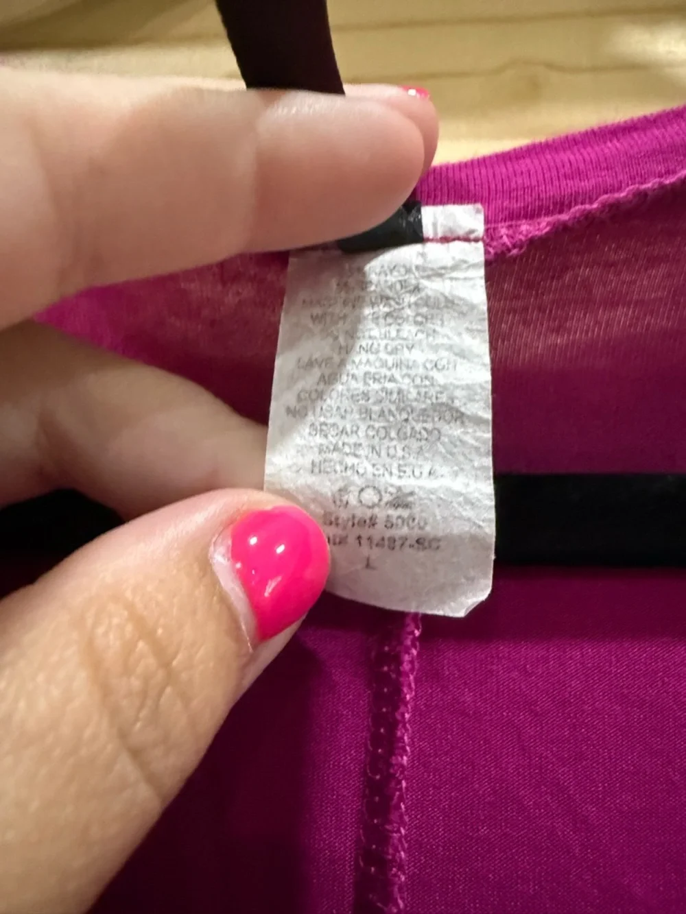 MOA COLLECTION Magenta Rayon Spandex Dolman Batwing Sleeve Top - Picture 4 of 6